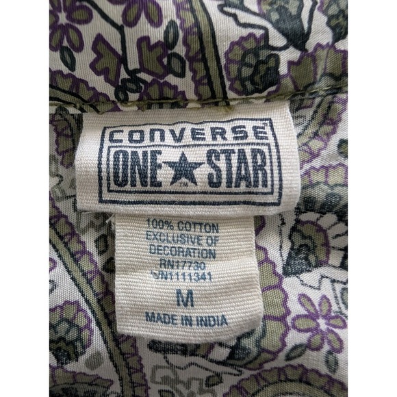 Converse Paisley Print Mini Skirt 100% Cotton Elastic Waist Boho Size M - Picture 2 of 5